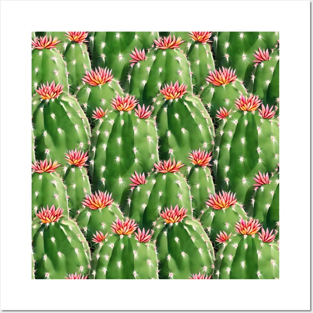 Cactus pattern Wall Art by Patternz